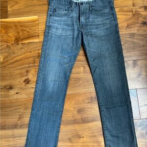 Ag Adriano Goldschmied Dark Wash Slim Jeans